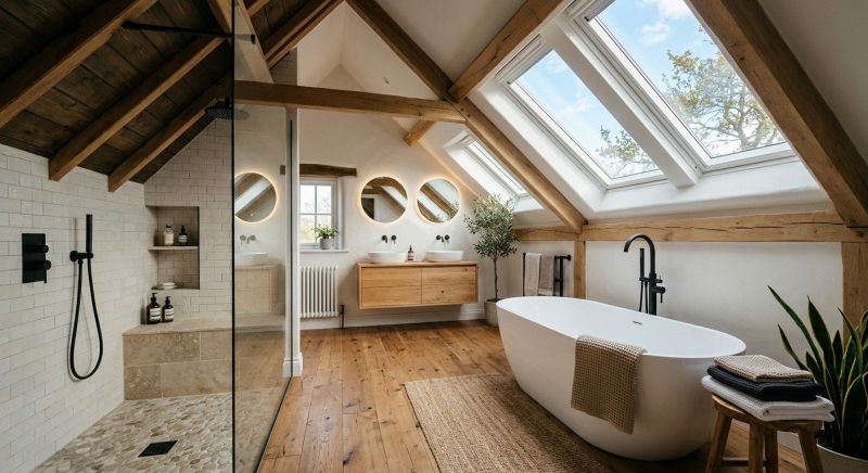 Attic Bathroom Remodeling in Galveston County, TX