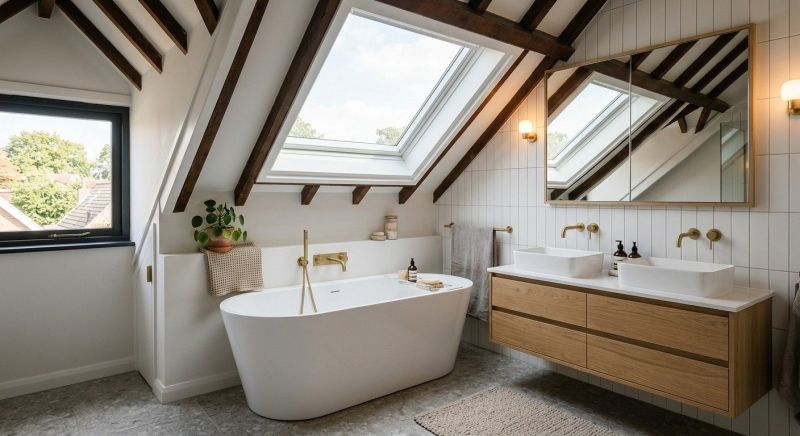 Attic Bathroom Remodeling in Galveston County, TX