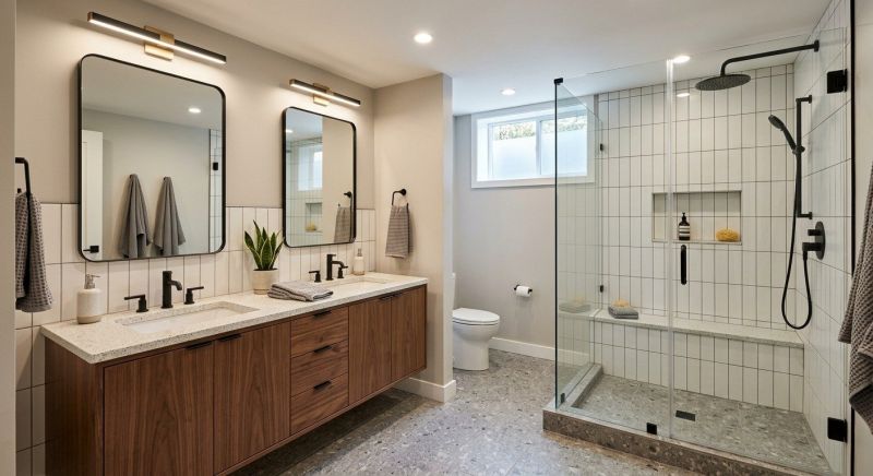 Basement Bathroom Remodeling in Galveston County, TX